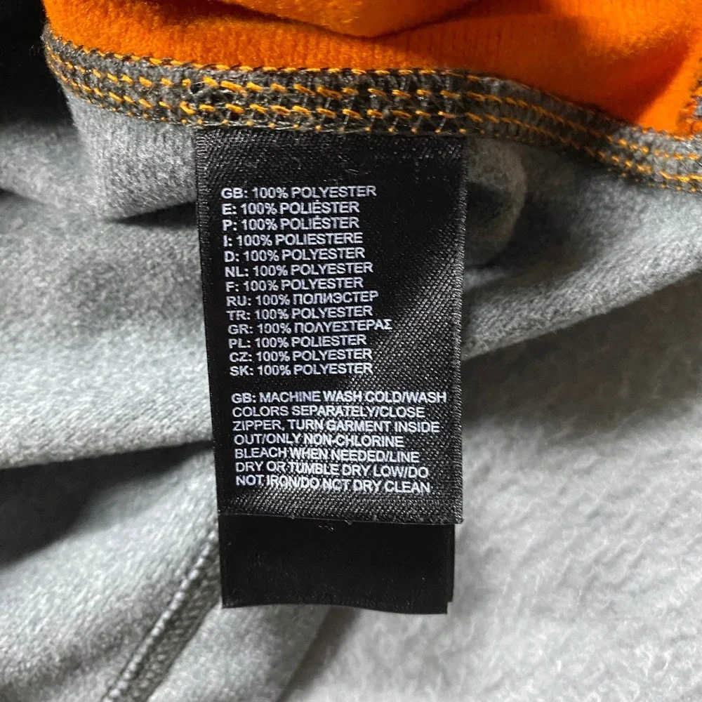 The North Face Canyonlands Full Zip Mens Medium Gray Orange Colorblock Hooded